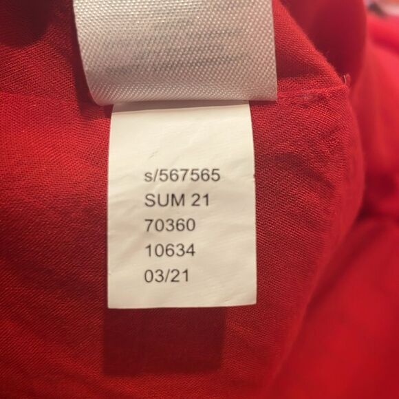 Loft- Ikat Vibrant Aztec Boho Beachy Southwestern Multicolor Ruffle Dress- 6 - Picture 11 of 11